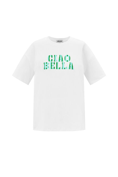 Baumwolle Damen T-Shirt Casual Letters 2
