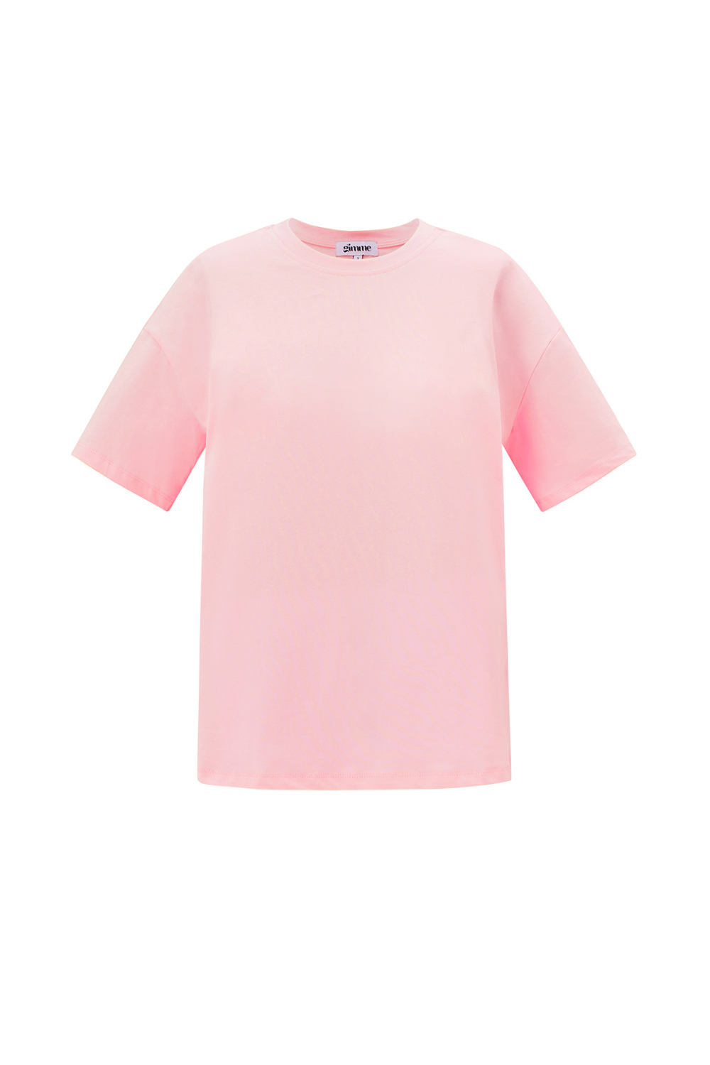 Cotton Knitted Women's T-Shirt Casual Solid Color 