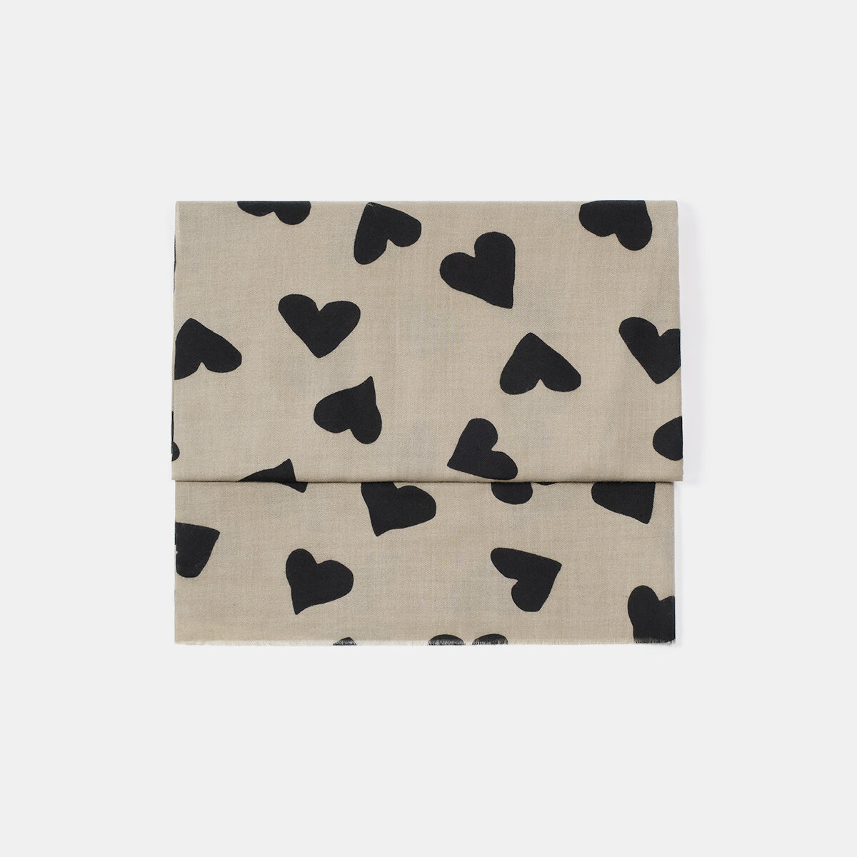 1 Piece Simple Heart Polyester Winter Scarf 2