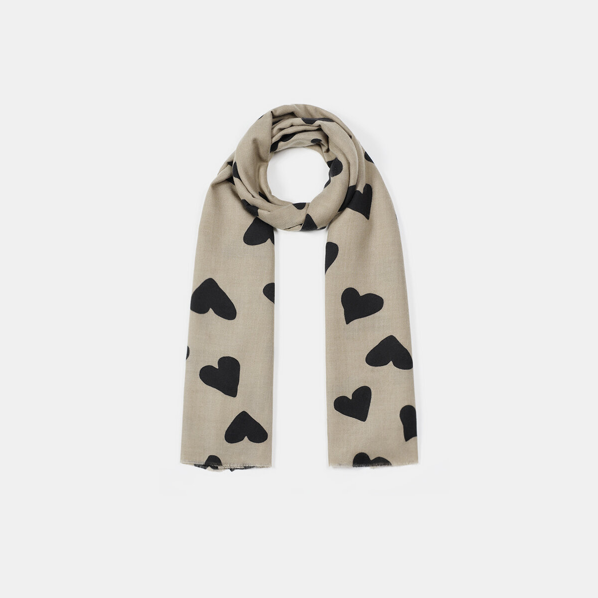 1 Piece Simple Heart Polyester Winter Scarf