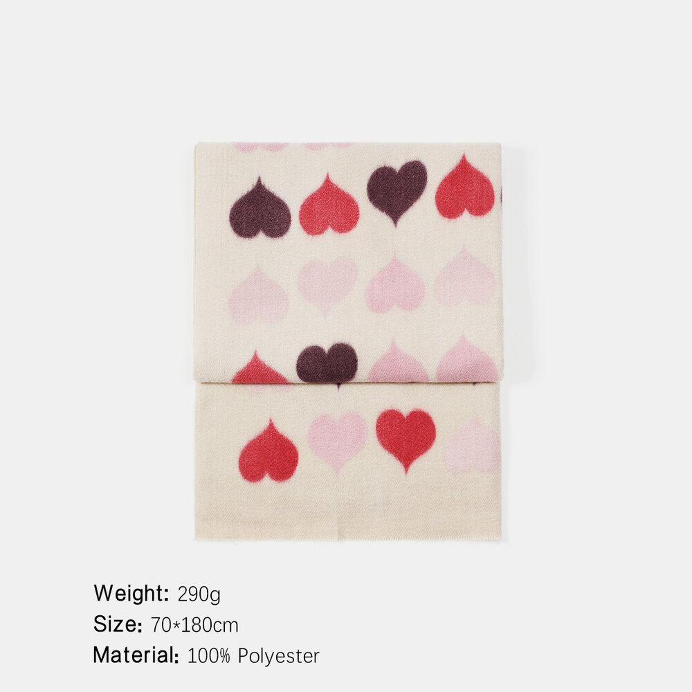 1 Piece Sweet Heart Women's Winter Scarf h5Picture5