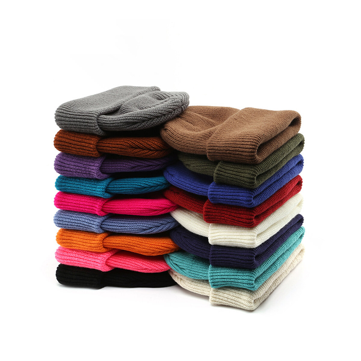 1 Piece Solid Color Knitted Hat Picture3