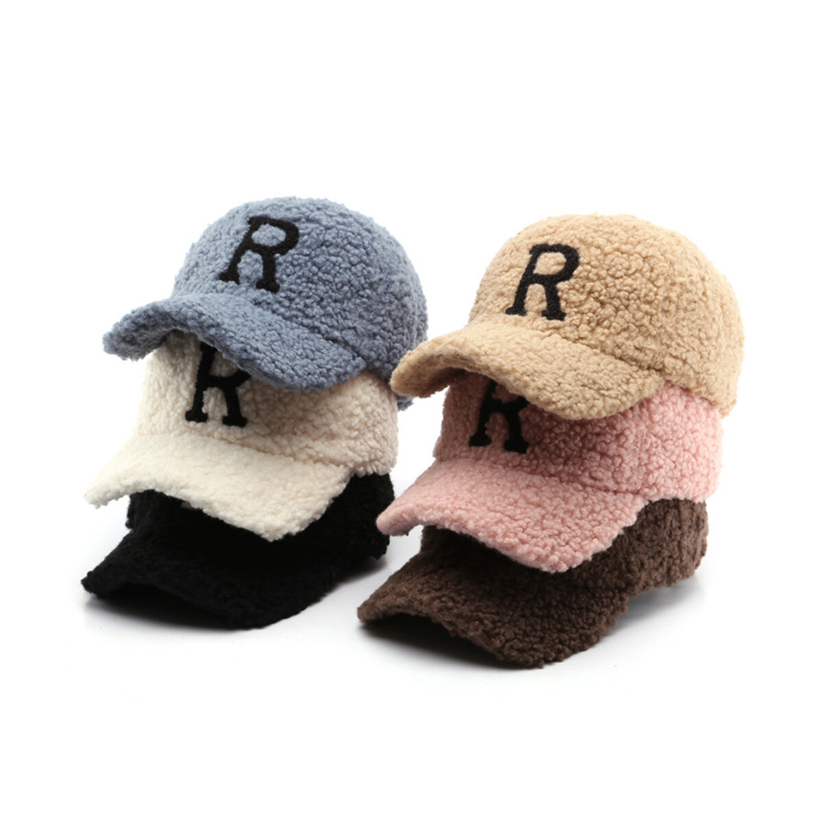 Cappellino da baseball con motivo a lettere casual da 1 pezzo