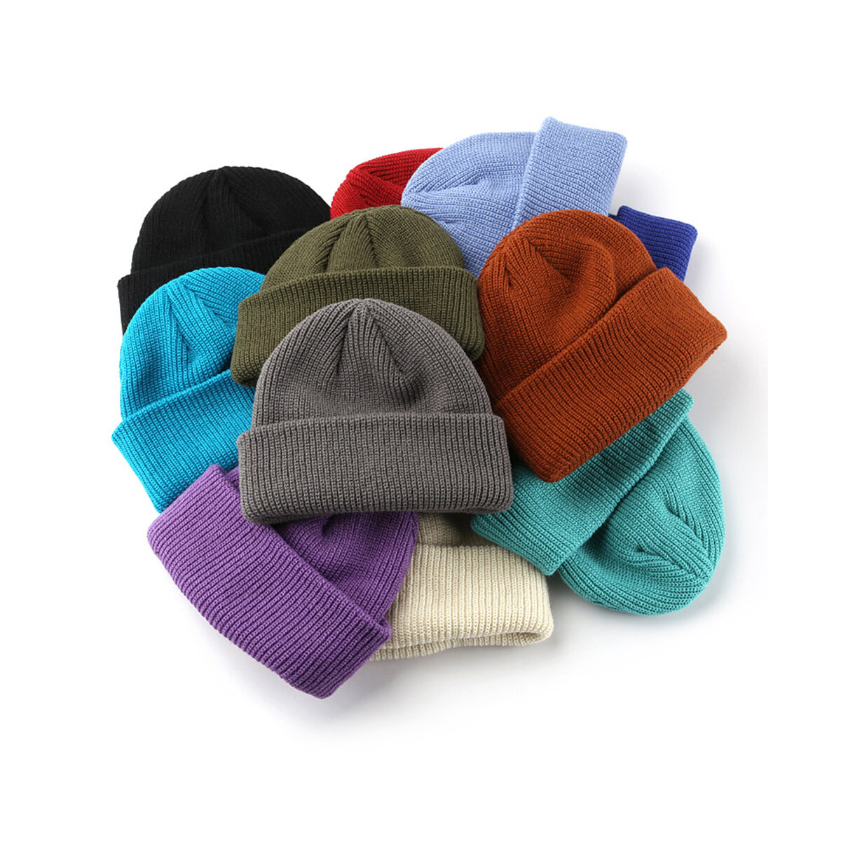 1 Piece Solid Color Knitted Hat h5 Picture2