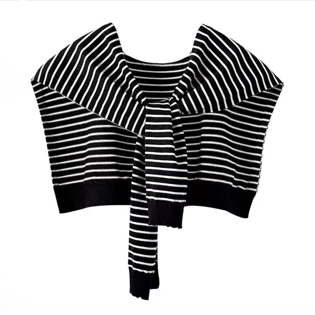 1 Piece Casual Stripe Yarn Shawl