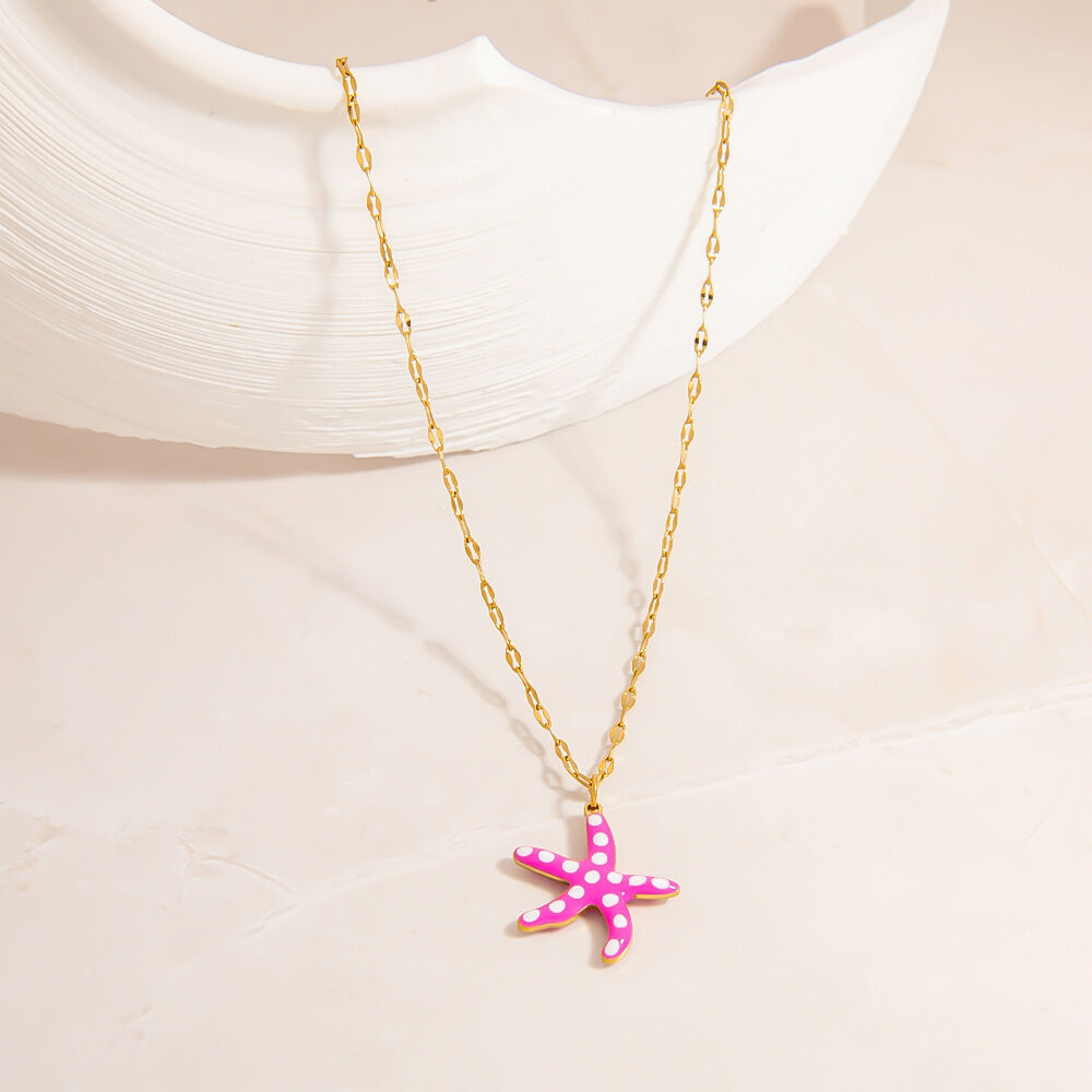 Colliers avec pendentif poisson couleur or h5 Image6