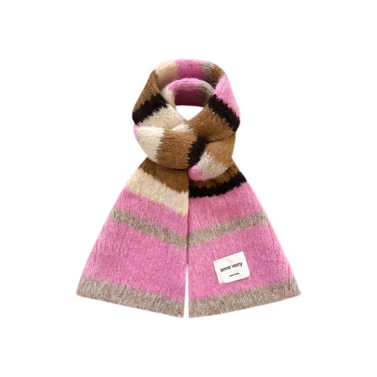 1 Piece Sweet Stripe Winter Scarf h5