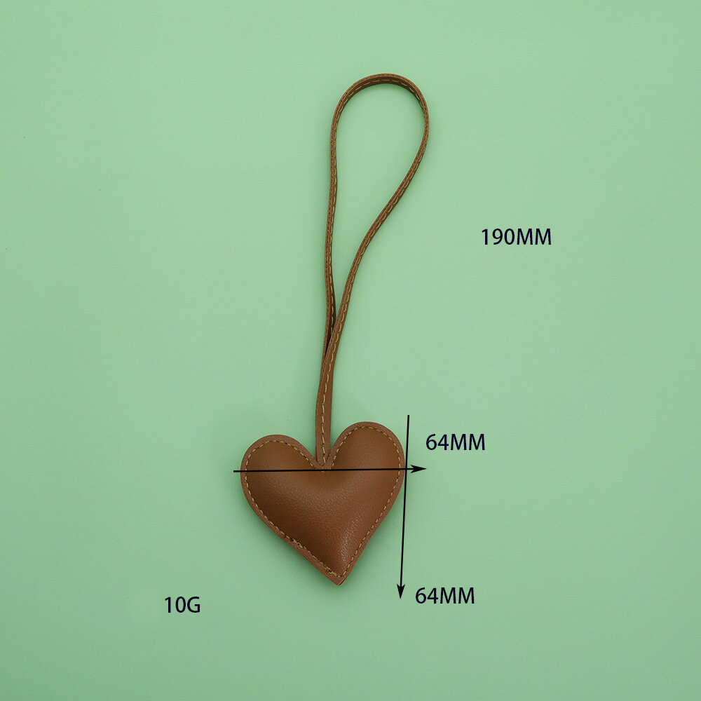 1 Piece Heart PU Bag Charm Picture6