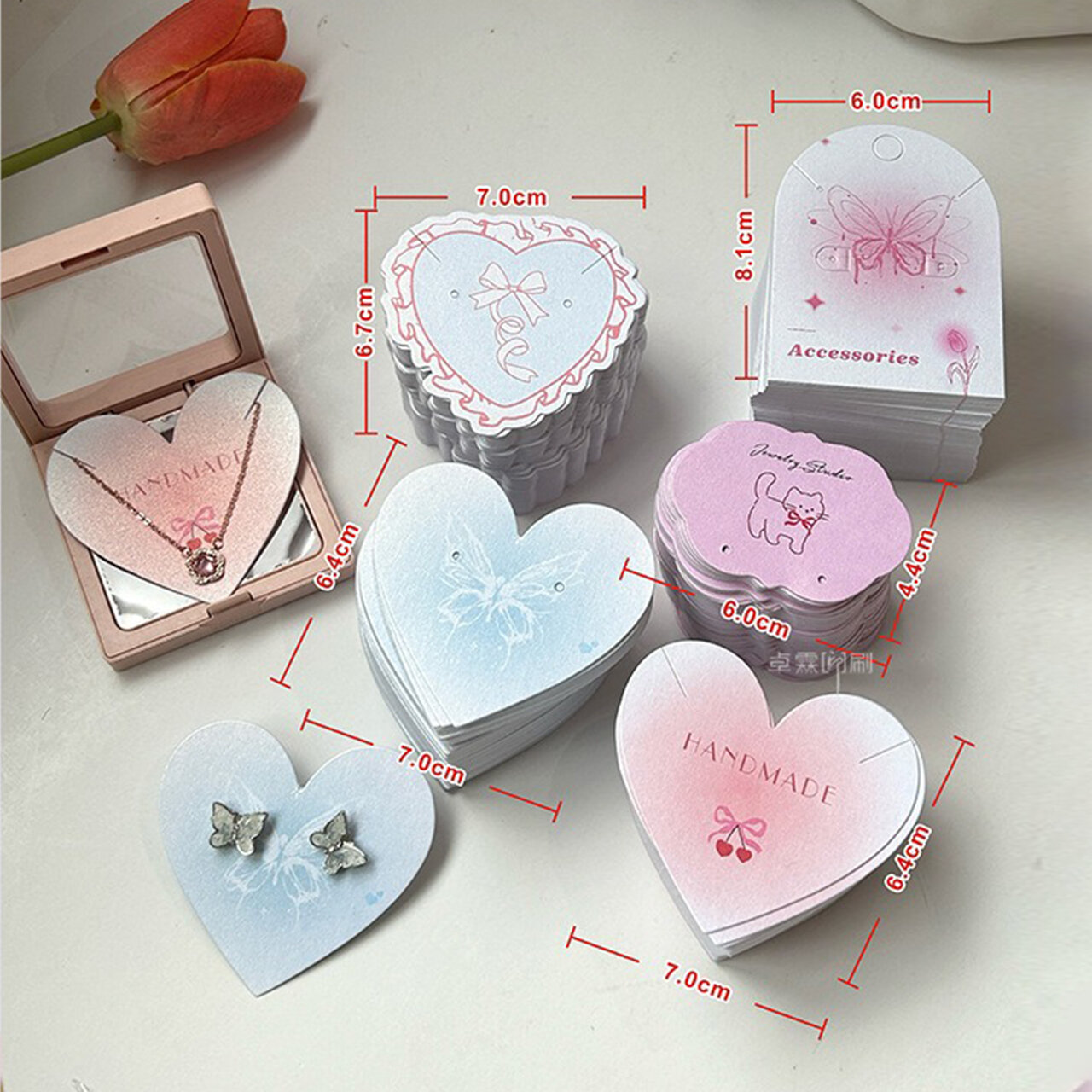 Jewelry Packaging Cards Customized Logo Available h5 Picture5