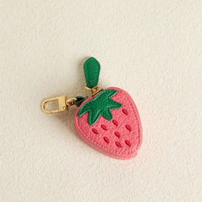 Mini porte-monnaie en forme de fraise pour porte-monnaie Image3
