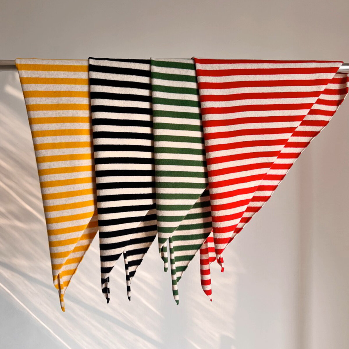 1 Piece Ins Style Strip Pattern Triangular Scarf h5 Picture2