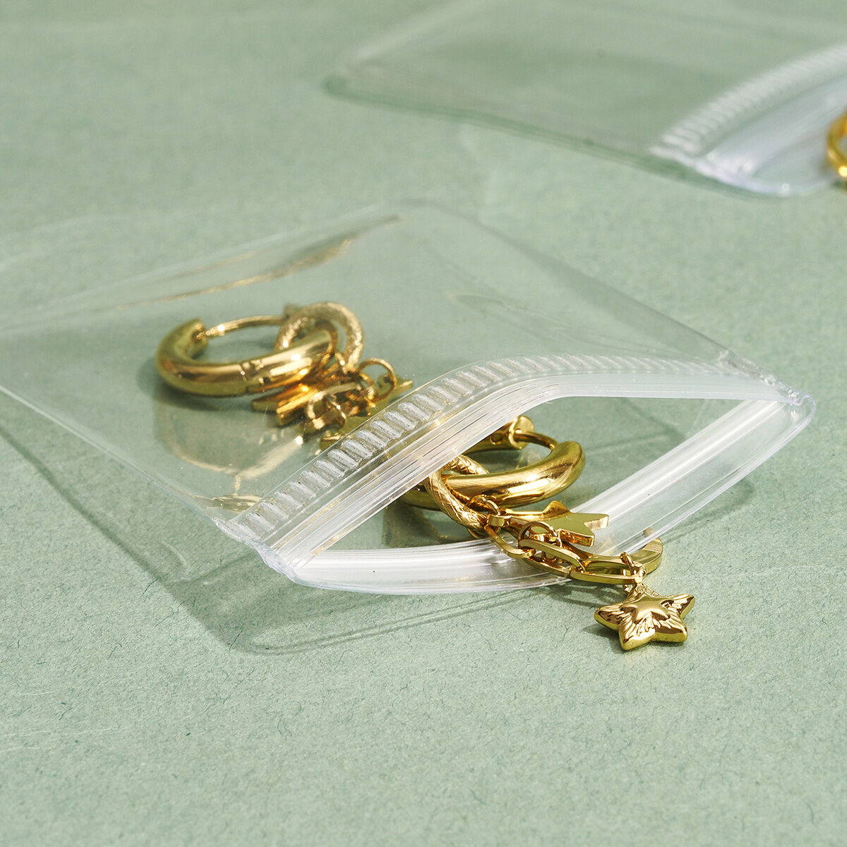 1 Piece PVC Transparent Jewelry Self-sealing Jewelry Bag h5 Picture4