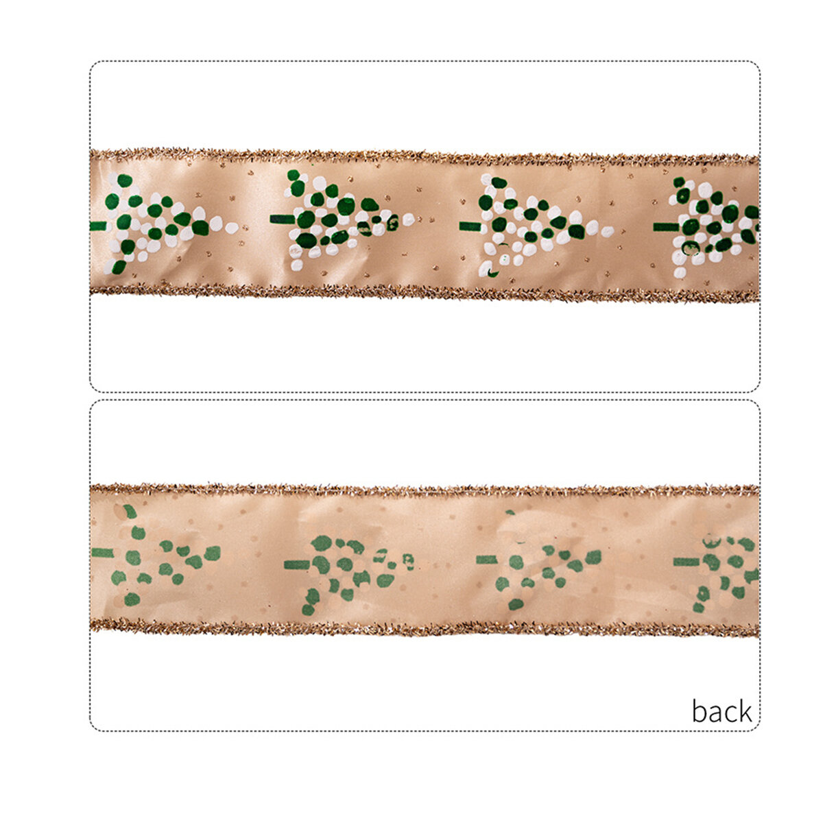 1 rotolo di nastro decorativo natalizio h5 Immagine6