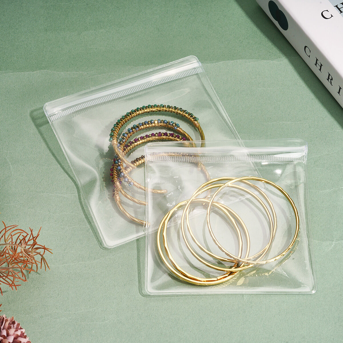1 Piece PVC Transparent Jewelry Self-sealing Jewelry Bag h5 Picture3
