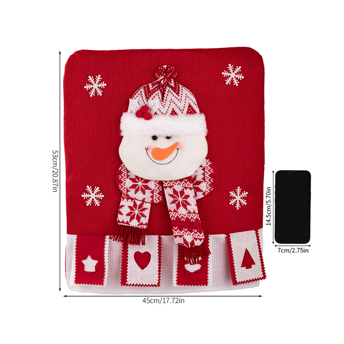1 stuk kerstdecoratieve stoelhoes h5 Afbeelding4