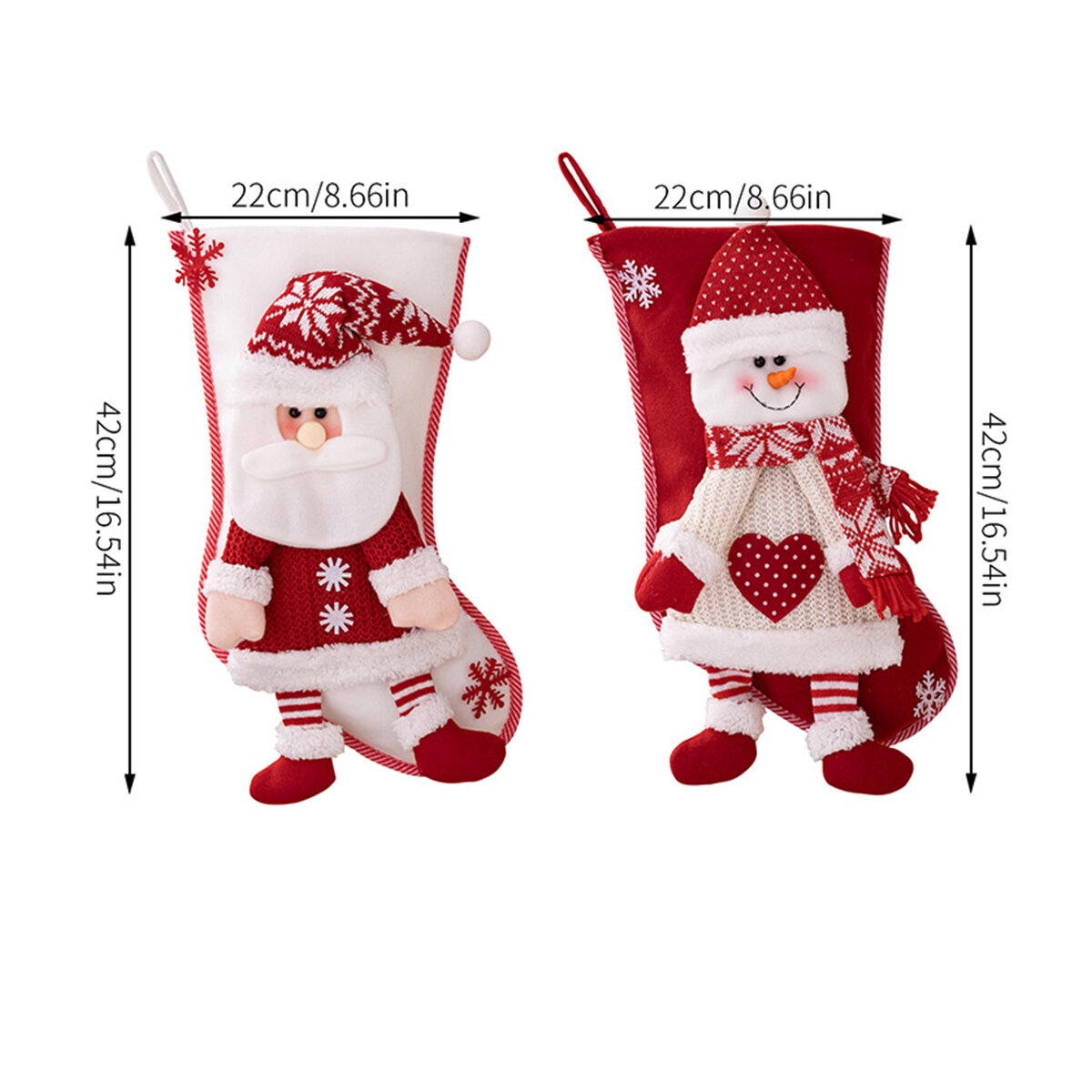 1 Stück süßer dekorativer Weihnachtsstrumpf h5 Bild4