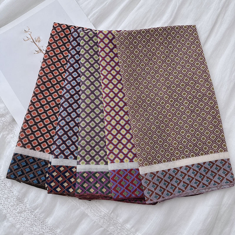 1 Piece Retro Plaid Cotton Bandana h5 Picture5
