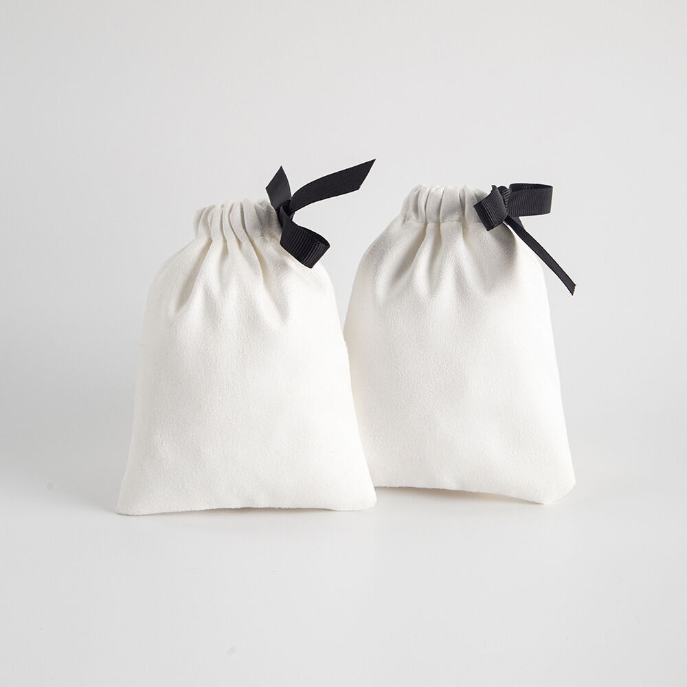 1 Piece Solid Color Cotton Jewelry Bag h5 Picture2