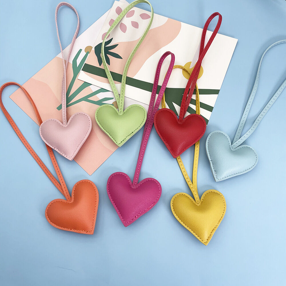 1 Piece Heart PU Bag Charm h5 Picture3