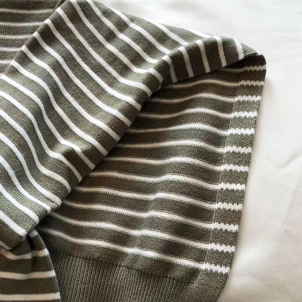 1 Piece Casual Stripe Yarn Shawl h5Picture4