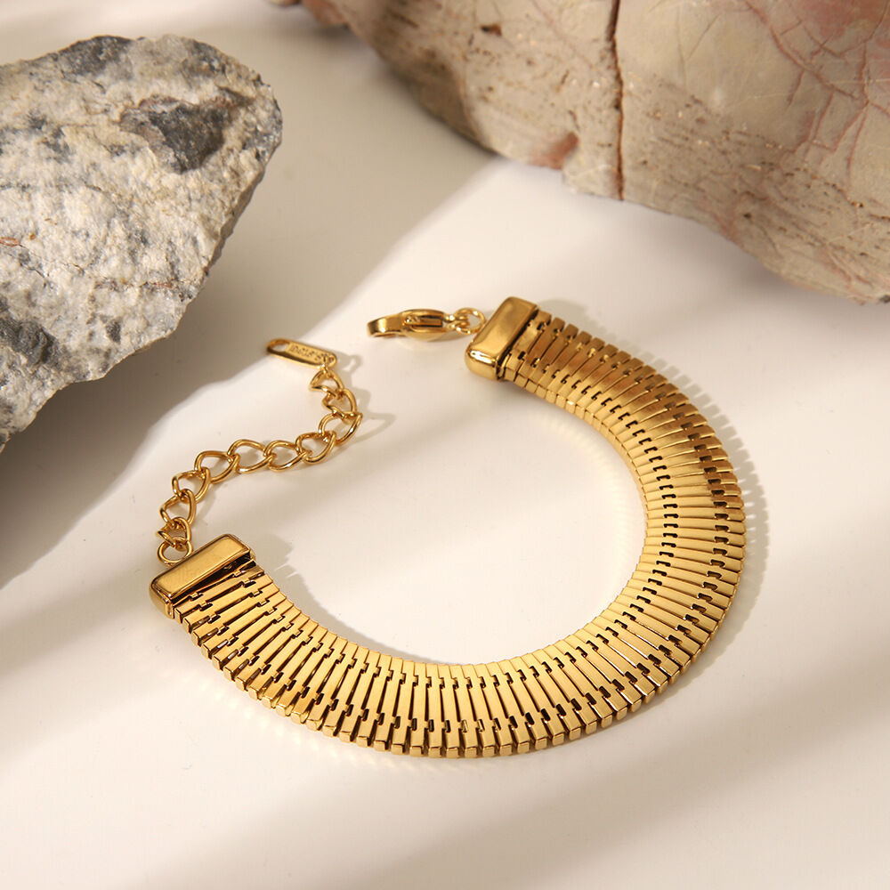 1 Piece Stainless Steel Waterproof Gold Color Chain Necklaces Picture4