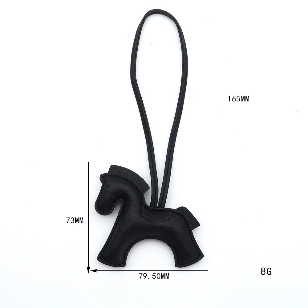 1 Piece Cute Horse PU Bag Charm Picture5