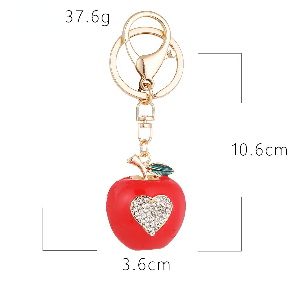 1 Piece Apple Alloy Keychain Picture2