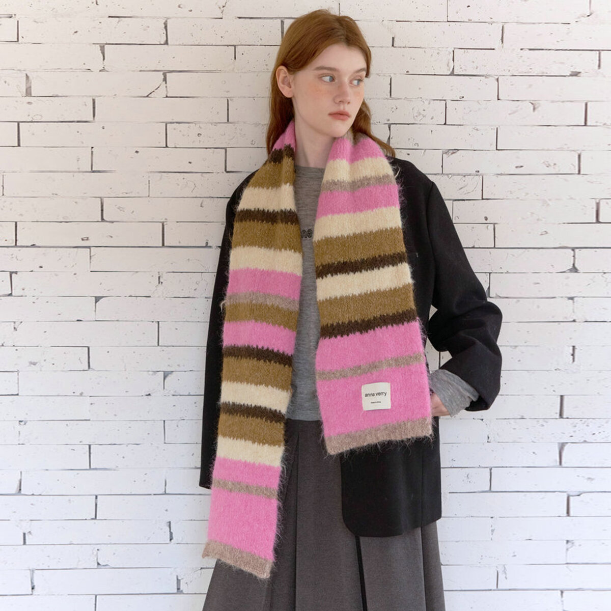 1 Piece Sweet Stripe Winter Scarf