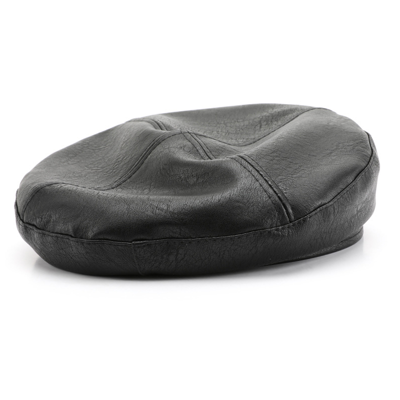 1 Piece Ins Style Solid Color PU Beret h5 Picture5