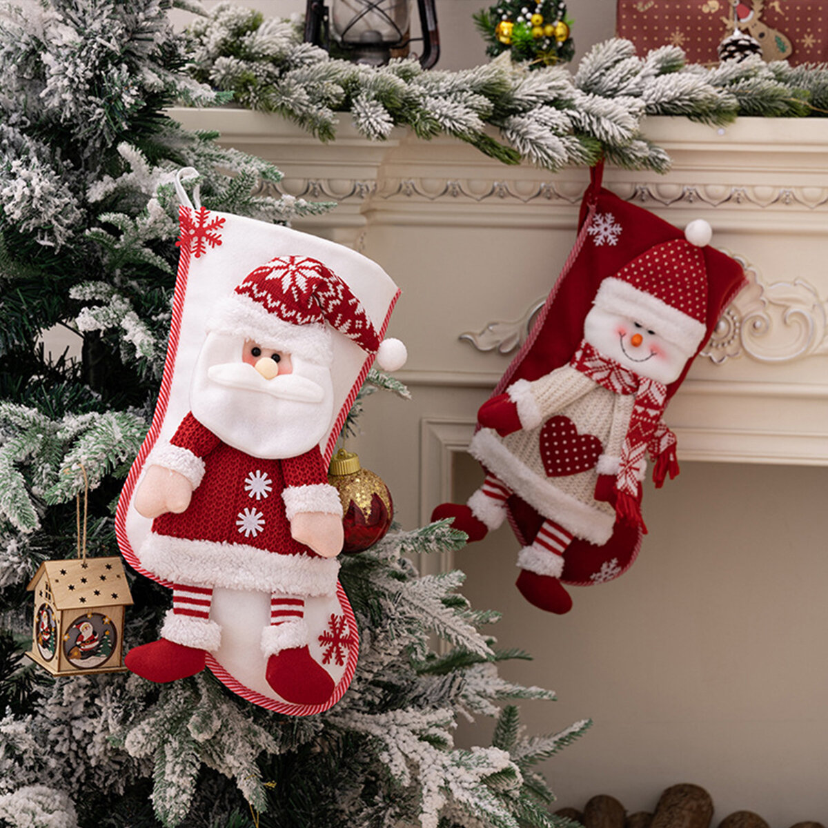 1 Stück süßer dekorativer Weihnachtsstrumpf Bild3