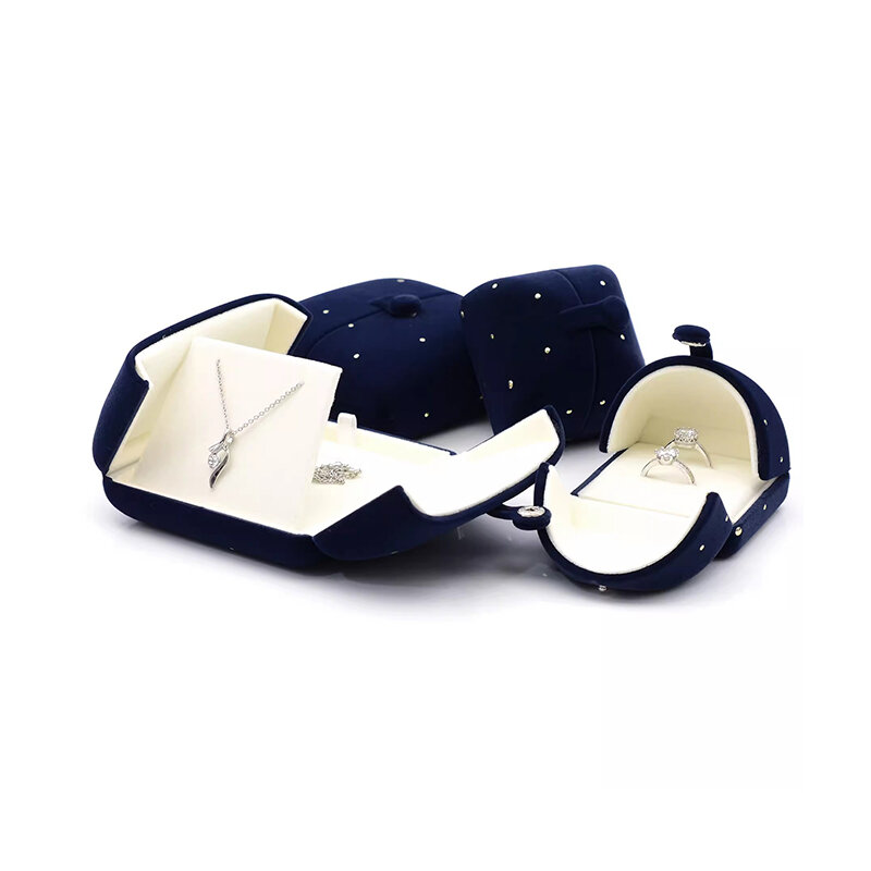 Solid Color Velvet Jewelry Boxes