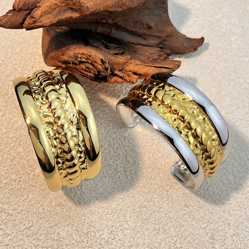 1 Piece Mixed Color Stainless Steel Waterproof Cuff Bracelet Picture3
