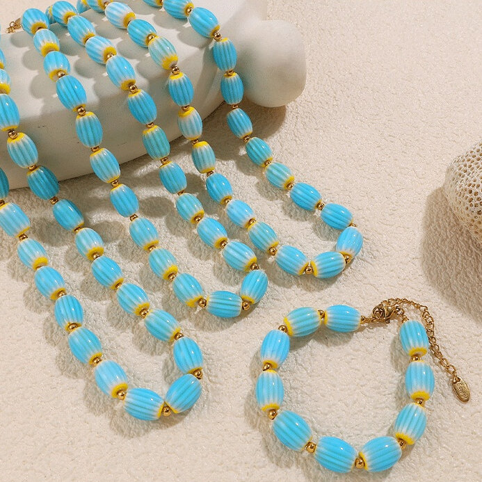 1 Piece Ceramic Beaded Necklace Picture2