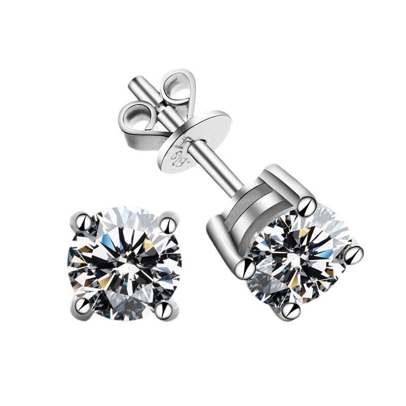 Luxurious Series Classic Geometric Shape S925 Silver Color Moissanite Women's Moissanite Earrings h5