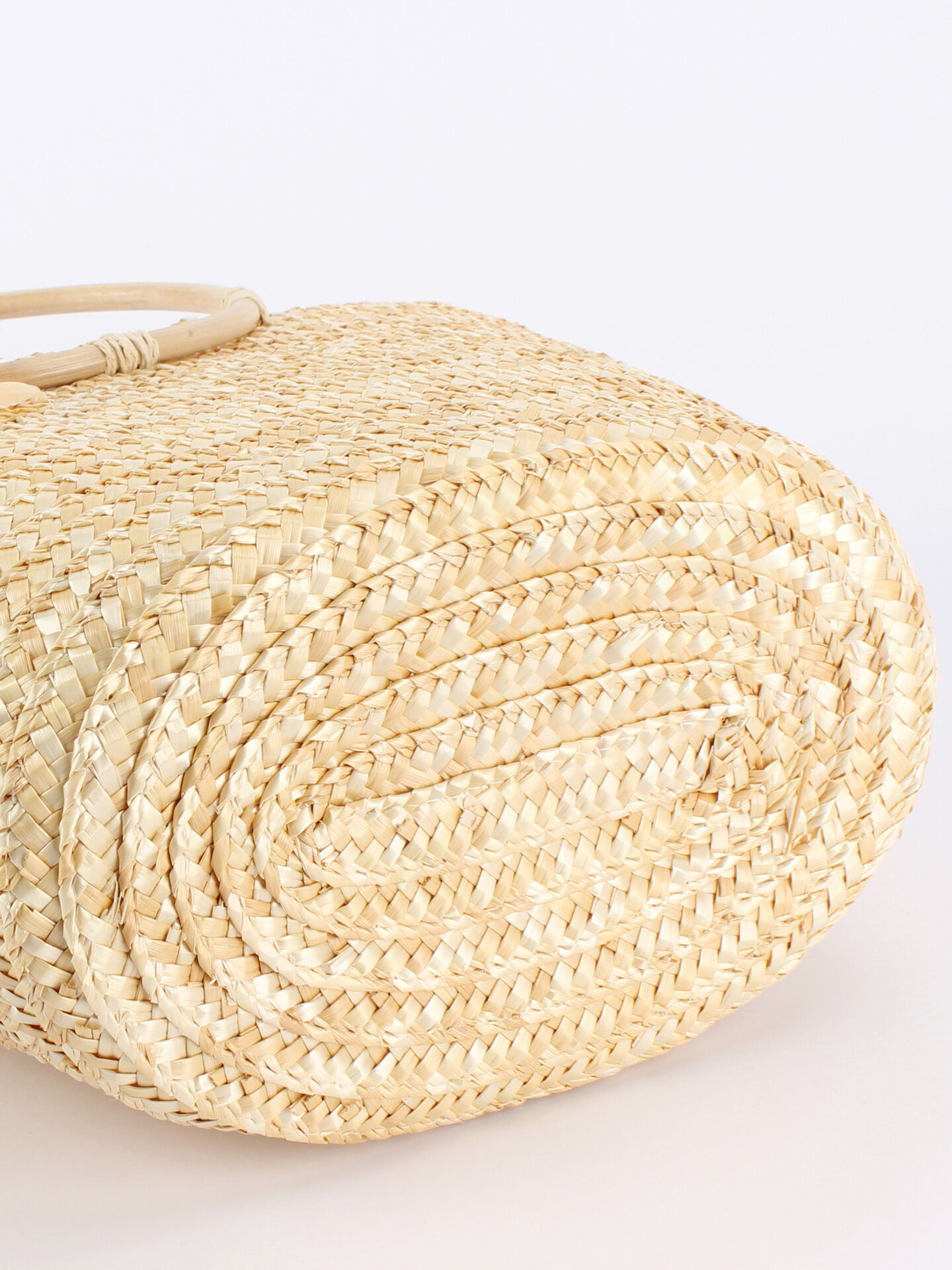 Sac cabas femme en paille tressée à fleurs style vacances h5Image3