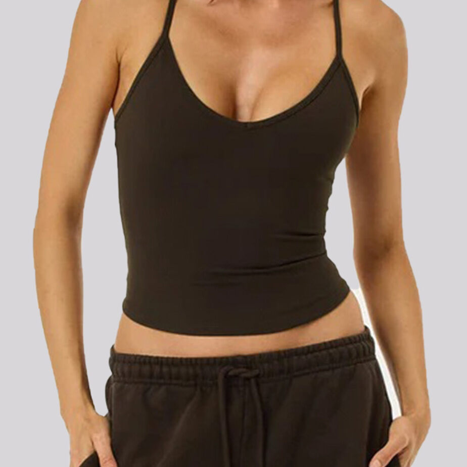 High Bounce Sporty Solid Color Women's Yoga Sports Top h5 Picture4
