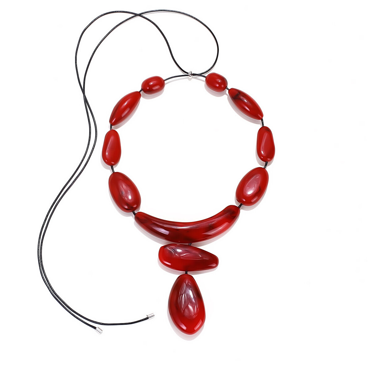 Simple Series Casual Irregular Shape Resin Women's Beaded Necklaces