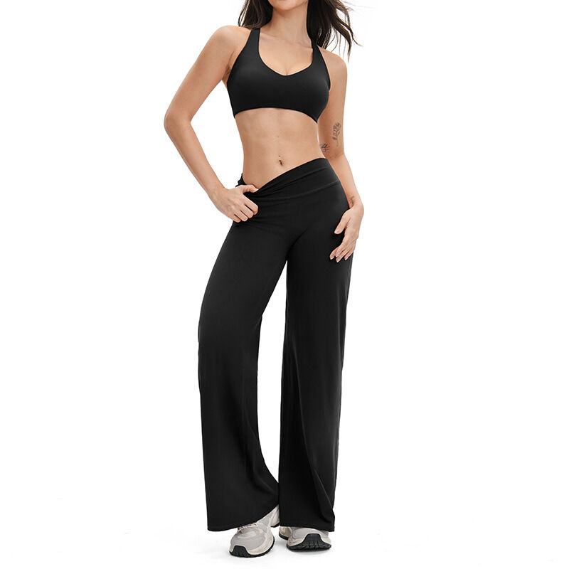 Hoogwaardige, casual, comfortabele en nauwsluitende sportbroek.