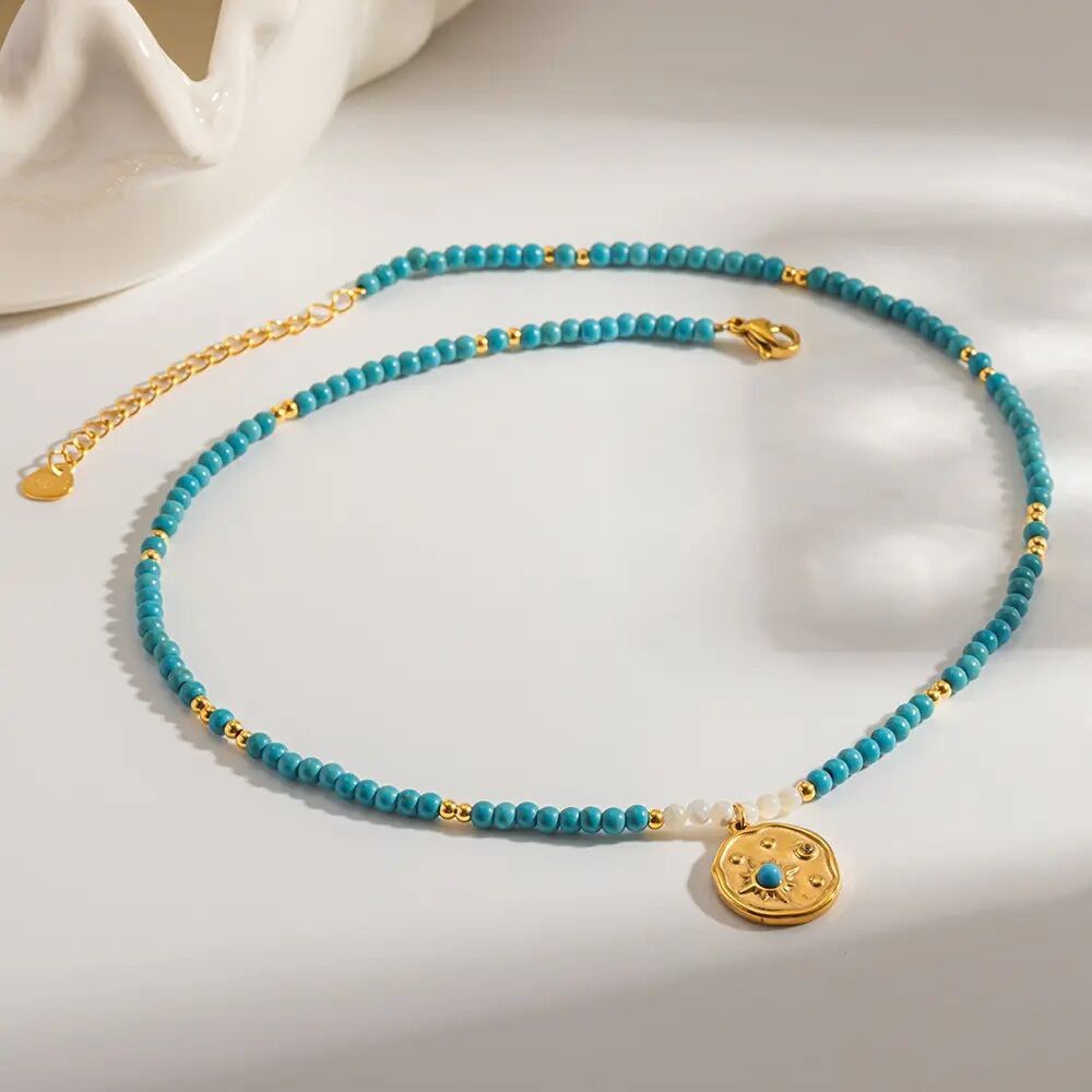 Ethnic Series Bohemian Star Natural Stones Women's Beaded Necklaces h5 Picture4