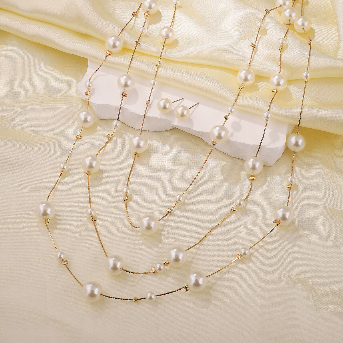 Romantic Series Elegant Beads Ccb Women's Beaded Necklaces