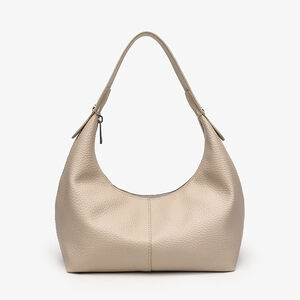 Minimalist Style Shirred Solid Color Pu Women's Underarm Bag h5