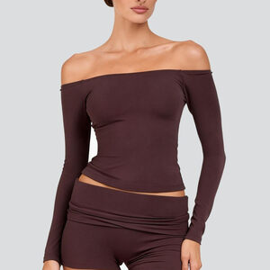 High Bounce Sporty Solid Color One Shoulder Yoga Wear h5 Picture4
