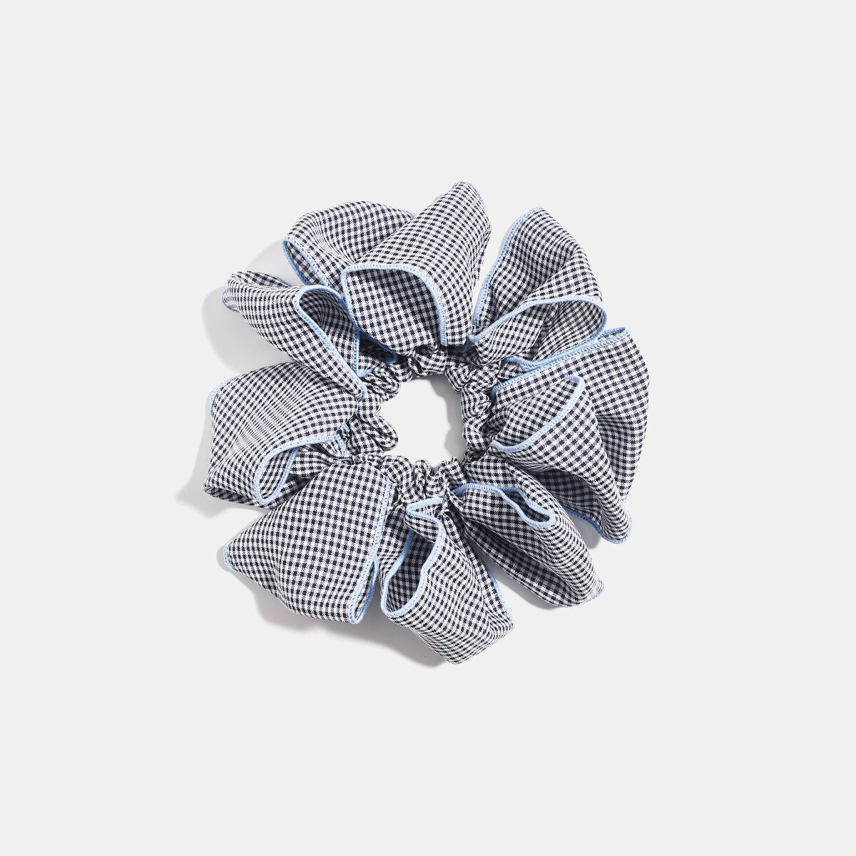 Simple Series Casual Check Fabric Scrunchies Picture2