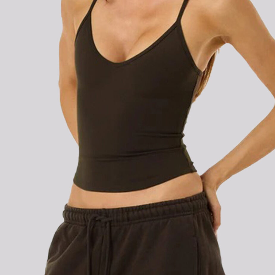 High Bounce Sporty Solid Color Women's Yoga Sports Top