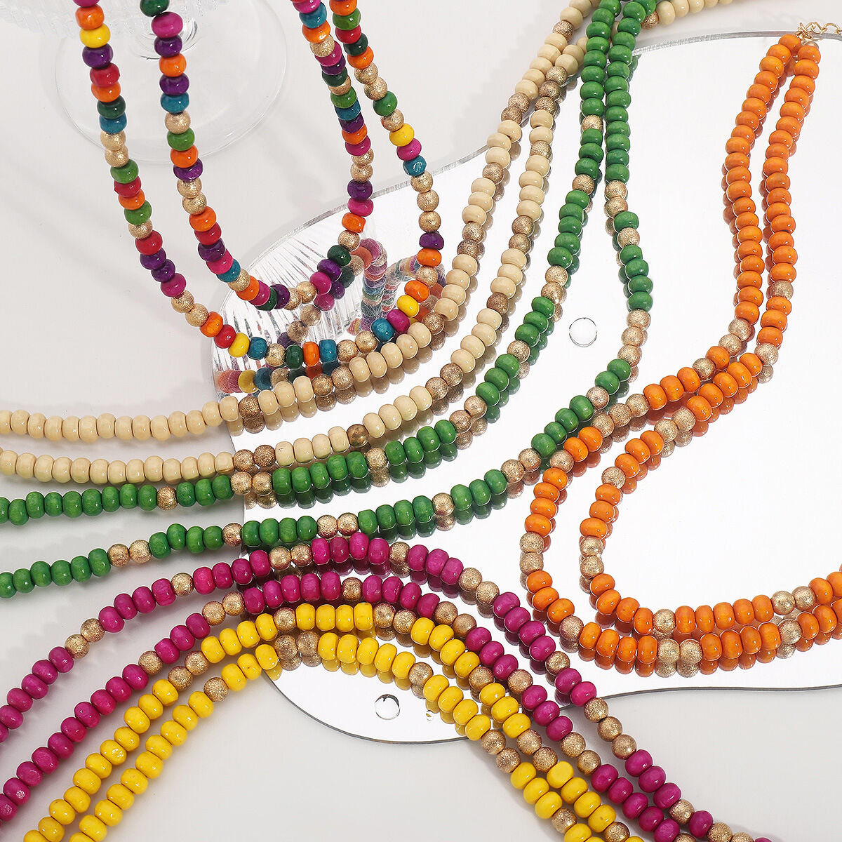 Romantic Series Sweet Beads Ccb Women's Beaded Necklaces