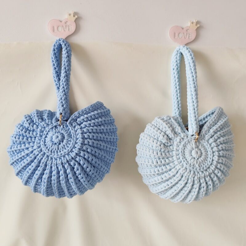 Vacation Style Woven Solid Color Shell Braided Rope Women's Handbags