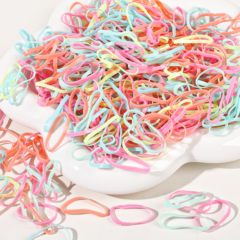 Simple Series Daily Solid Color Plastic Hair Ties h5Picture3