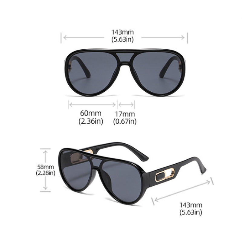 Simple Series Daily Solid Color Women's Sunglasses h5 Picture2