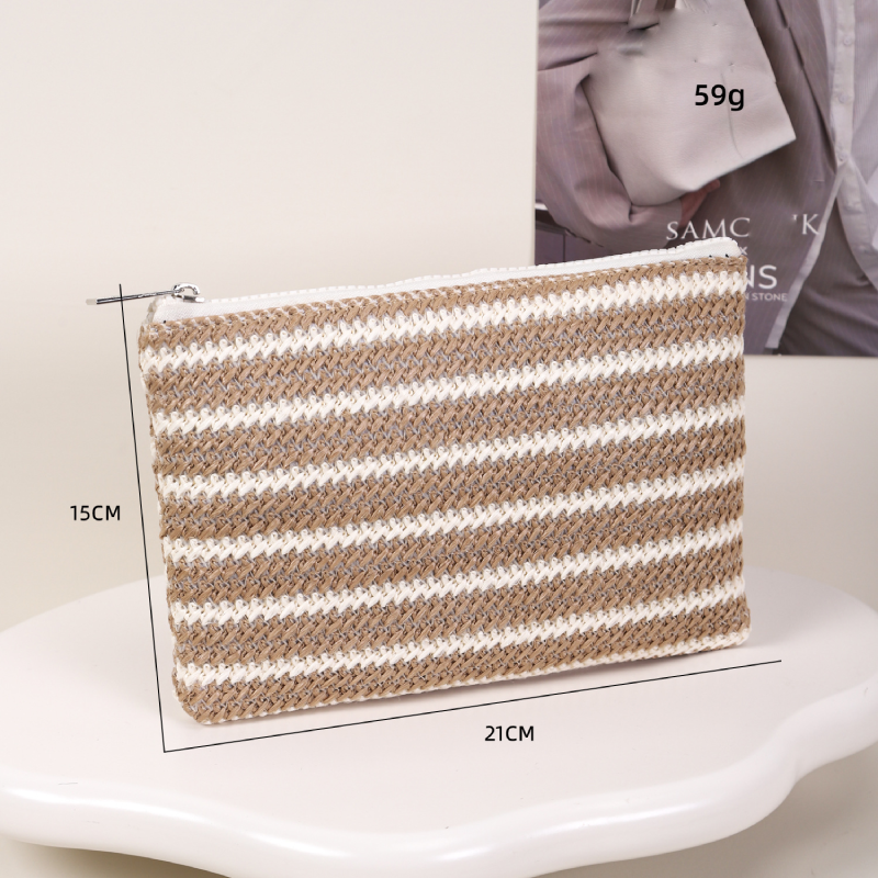 Simple Series Daily Stripe Woven  Women's Makeup Bags h5 
