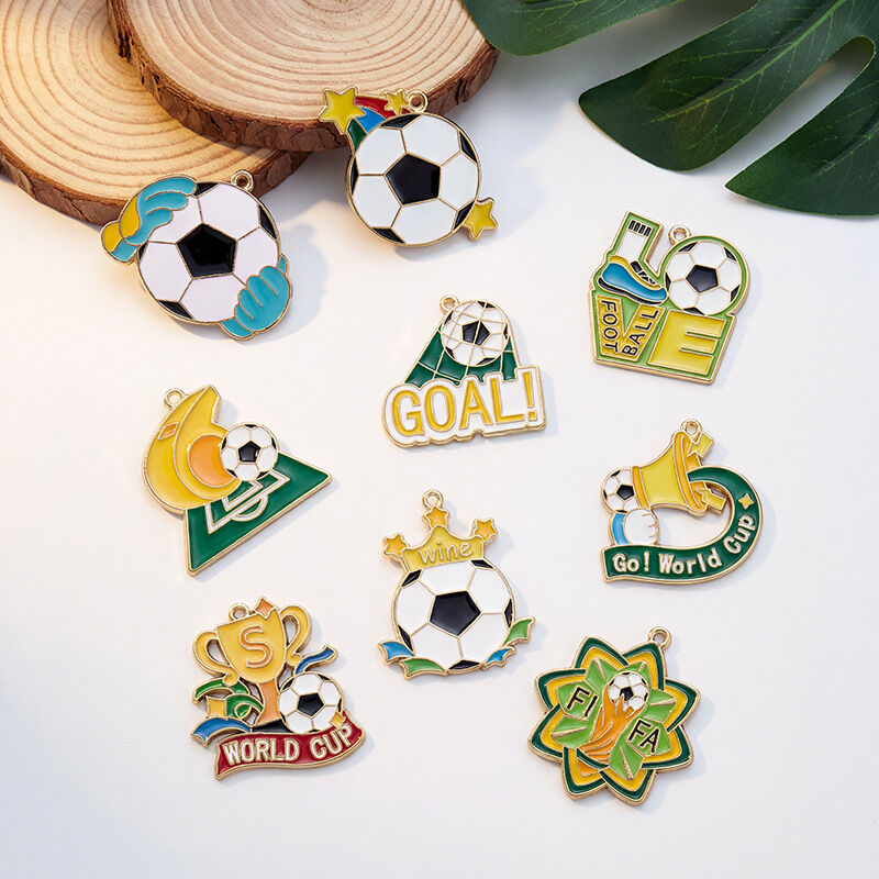 Simple Series Sports Football Alloy Jewelry Charms
